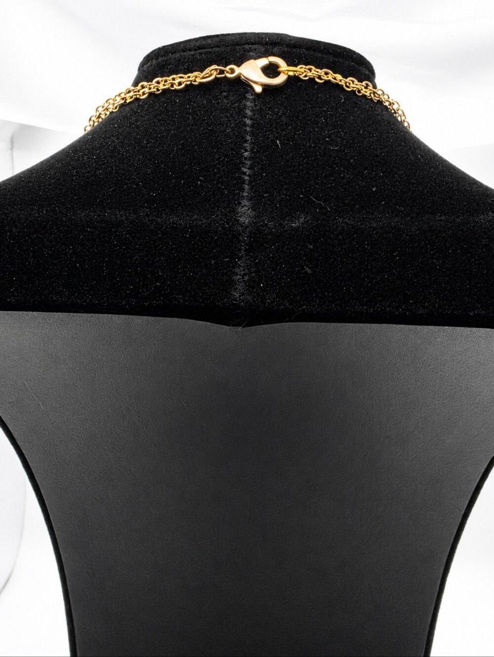 💎 Gold Tone Red Faceted Bib Statement Necklace Cascade Layered Fashion Jewelry - Picture 4 of 4